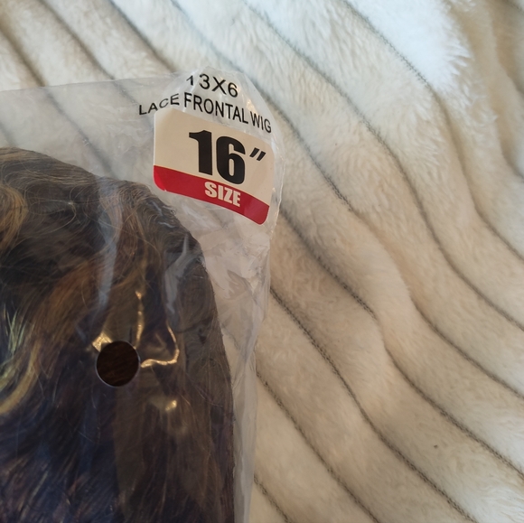 16" 100% Human Hair 13x6 Lace Front Wig Honey Brown Blonde Water Wave Curly - Picture 11 of 14